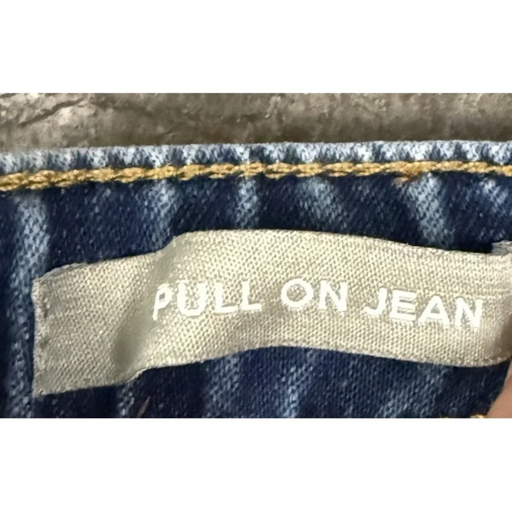 Lucky Brand Girls Pull On Elastic Tie Waist Jeans Stretch Straight Sz 7